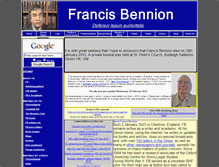 Tablet Screenshot of francisbennion.com